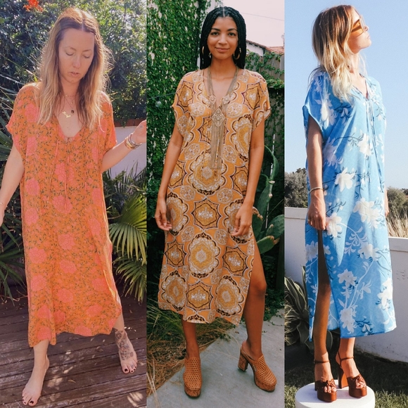 New Novella Royale Margot Caftan Rust Moroccan Sun - Picture 16 of 16